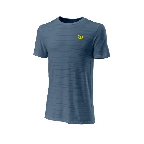 Wilson Kaos Rapide Crew T shirt China Blue Tennis T shirt